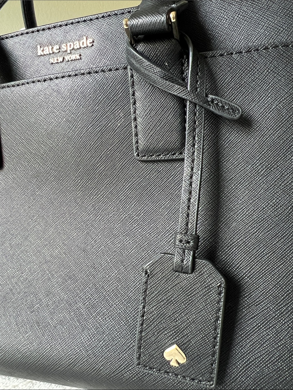 kate spade black saffiano leather satchel - Picture 12 of 14